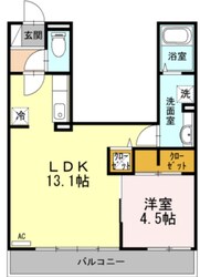 マプレス服部の物件間取画像